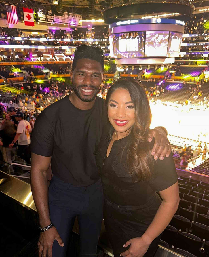 ‘Love Is Blind’ Stars Tiffany and Brett Celebrate First Wedding Anniversary at L.A. Lakers Game